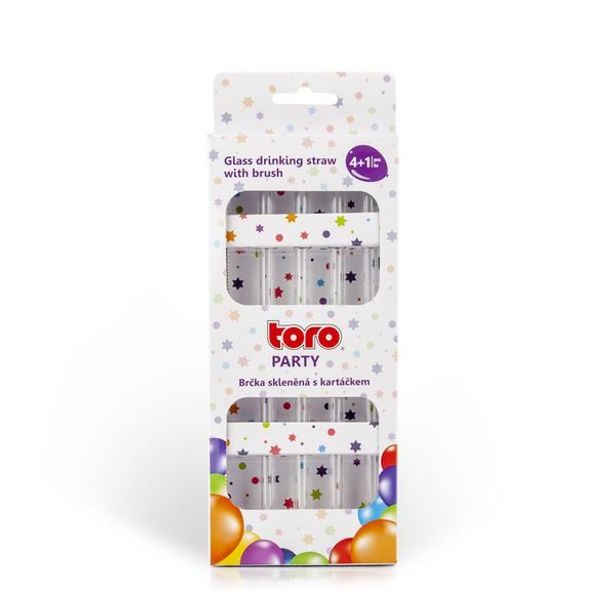 TORO BRČKA SKLENĚNÁ SET 4KS+1KS ČISTICÍ KARTÁČEK_hamashop
