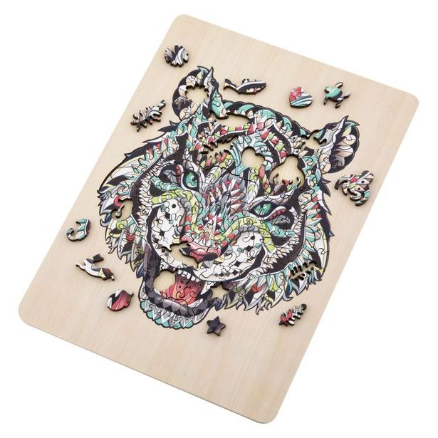 Dřevěné puzzle Tygr - 132ks