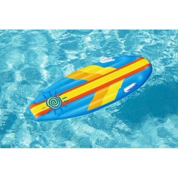 Dětský surf Sunny Rider, 1,14m x 46cm – mix 2 barvy (modrá,oranžová)