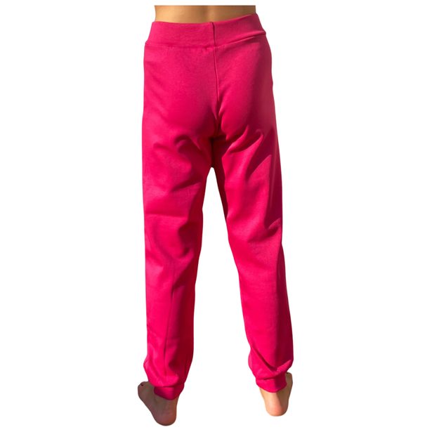 ADELLINO Dětské bavlněné tepláky růžové