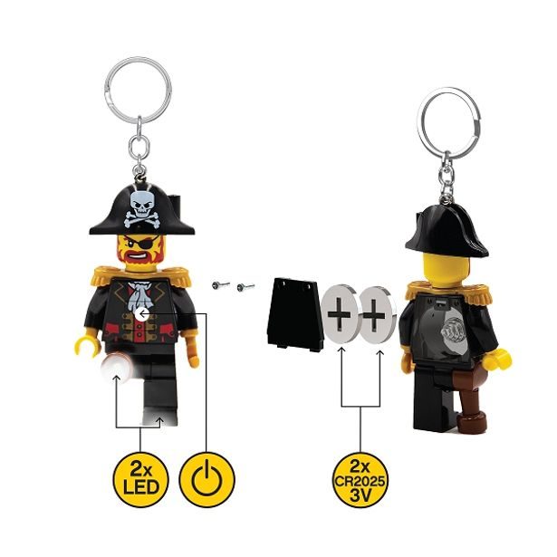 LEGO Iconic Kapitán Brickbeard svítící figurka (HT)