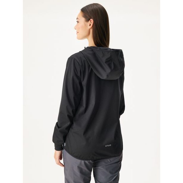 Unuo, Dámská softshellová bunda bez zateplení pružná Basic, Černá