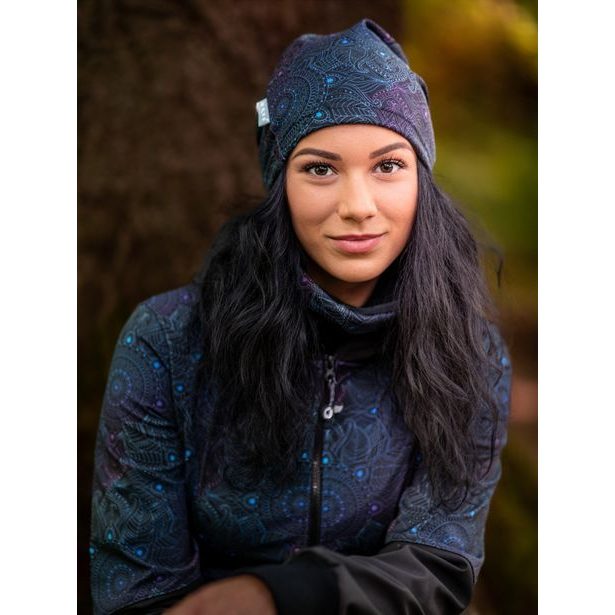 Unuo, Dámský nákrčník z fleecu, Temná mandala