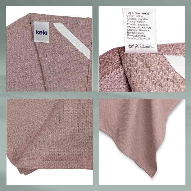KELA Utěrka vafle Tia 100% bavlněný nugát 70,0x50,0cm KL-12742