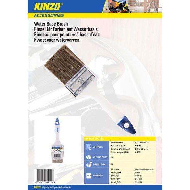 Kinzo ŠTĚTEC PLOCHÝ PL 60MM_hamashop