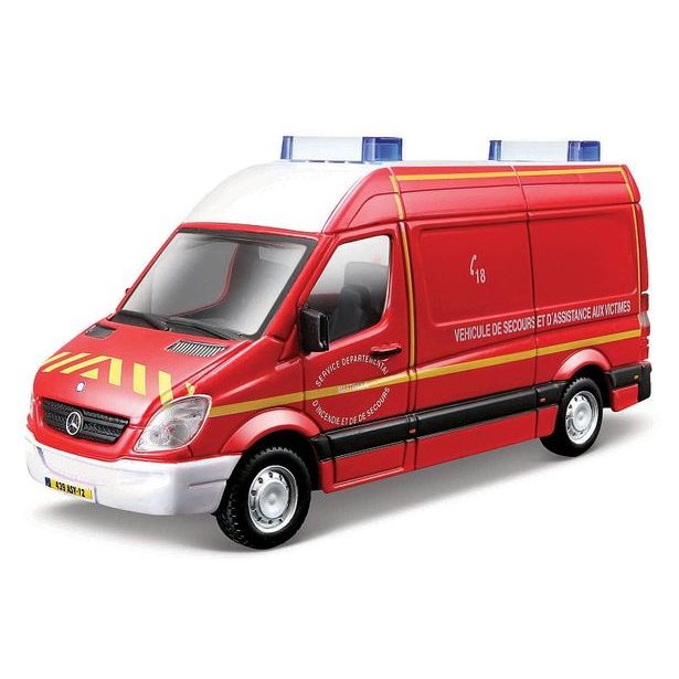 Bburago Bburago - Emergency, Záchranná vozidla, dodávky, 1:50, assort