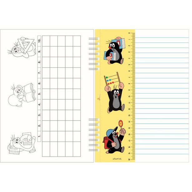 Zápisník A5 s kroužkovou vazbou - Krtek 2