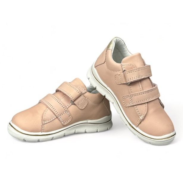 Dívčí celokožená růžová obuv IMAC