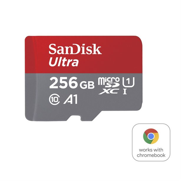 SanDisk Ultra microSDXC card for Chromebooks 256 GB, 150 MB/s, UHS-I, s adaptérem