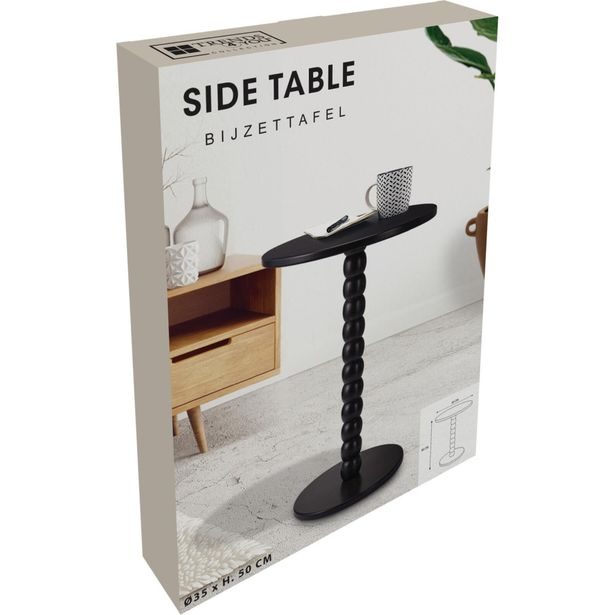 HOMESTYLING Černý odkládací stolek 35 × 50 cm černá KO-HZ1251920