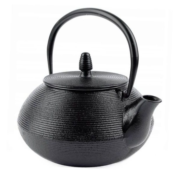 HIT Konvice na čaj litinová Sakura 0,8 l černá HT-22170637