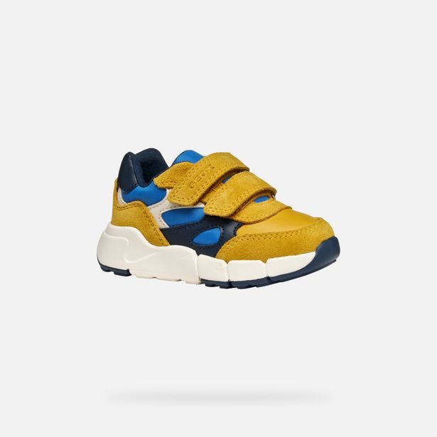 Chlapci první kroky Geox Flexyper Žlutá