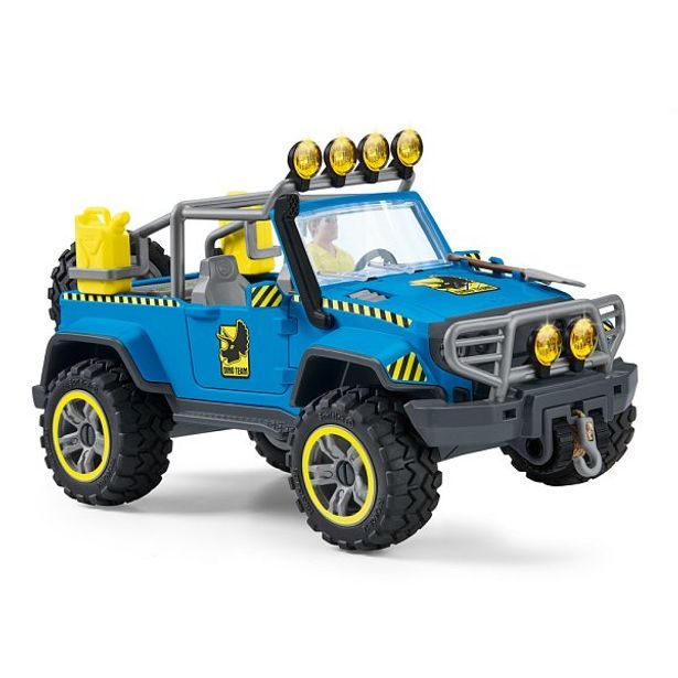 Terénní vůz s venkovním výběhem pro dinosaura