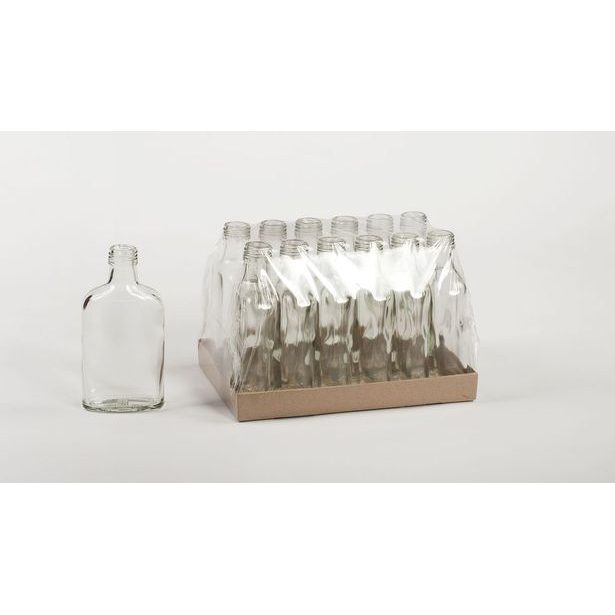 láhev 0,2 l-12ks-PLACATKA, šroub.28, sklo