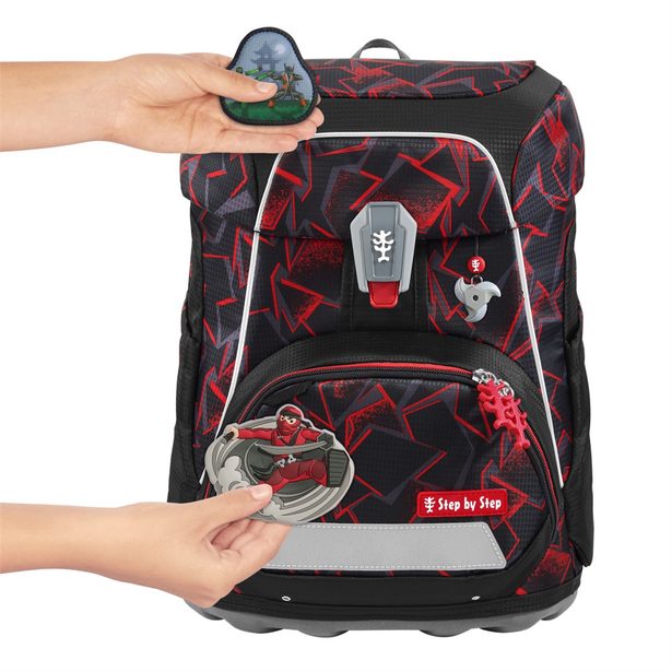 Školní aktovka Step by Step FIT, Ninja Yuma - 5 dílný set, AGR certifikát