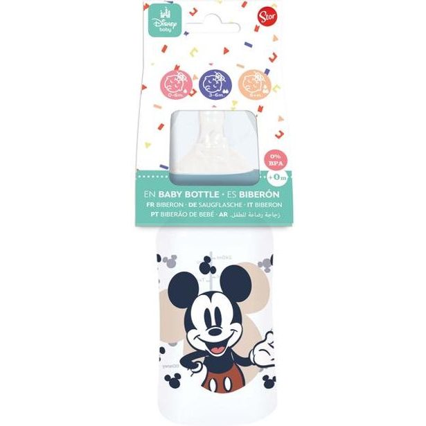 STOR LÁHEV KOJENECKÁ MICKEY 240ML, ANTIKOLIKOVÝ SYSTÉM