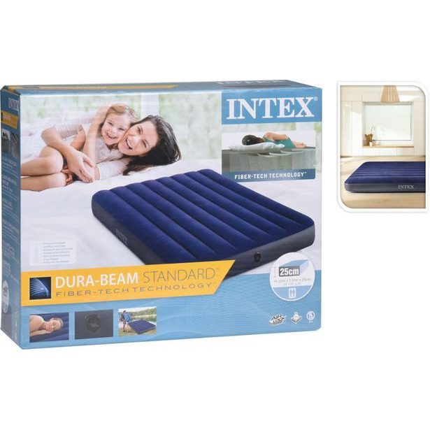 PROGARDEN Nafukovací matrace INTEX DOUBLEBED 191 x 137 x 25 cm KO-I03403200