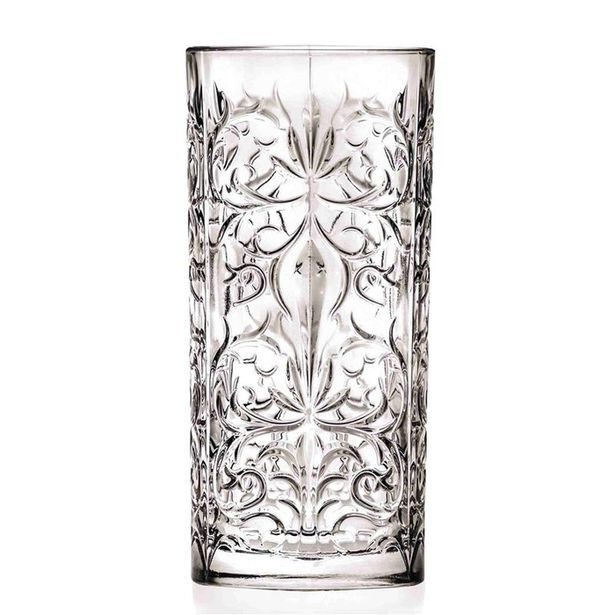 sklen. 370ml, 6ks, RCR TATTOO, LONG VYSOKÁ, DB