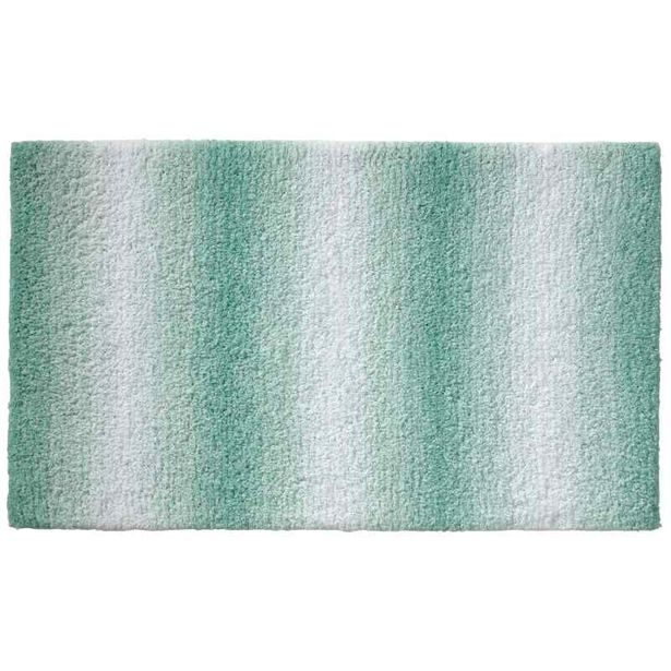 KELA Koupelnová předložka Ombre 65x55 cm polyester nefritově zelená KL-23560