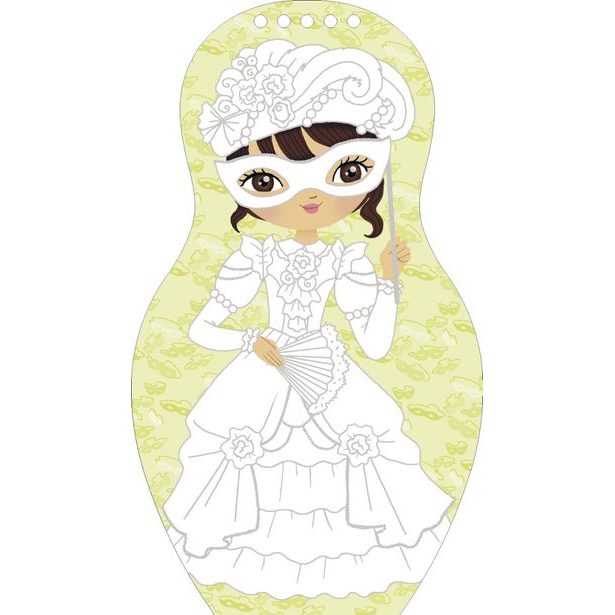 Oblékáme panenky na KARNEVAL – Omalovánky Baagl