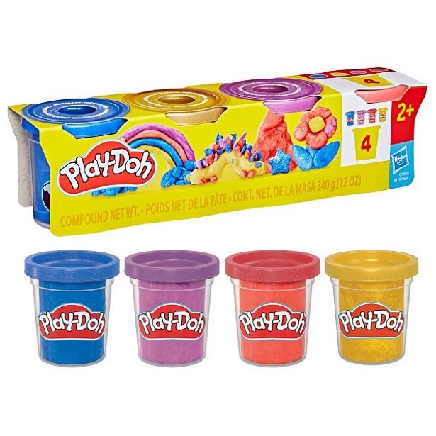 HASBRO - Play-Doh HASBRO - Play-Doh 4ks kelímků metalické barvy
