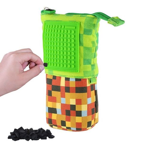 PIXIE CREW PIXIE CREW Pop Up pouzdro zeleno-hnědé, malý panel