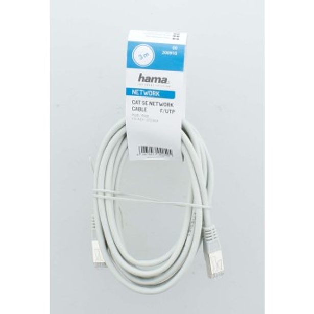 Hama síťový kabel Cat5e F/UTP RJ45 3 m, stíněný, nebalený
