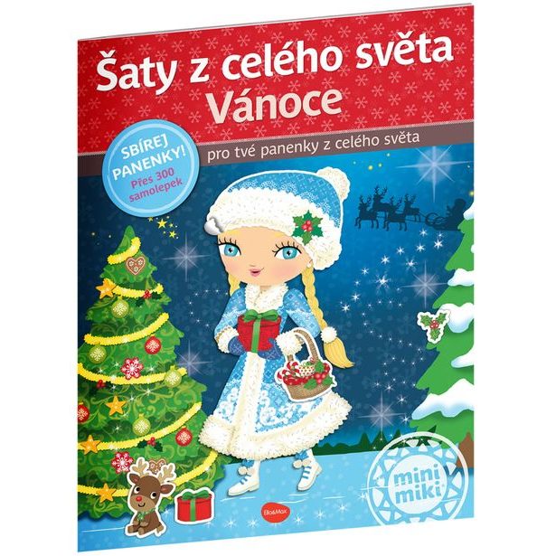 Šaty z celého světa VÁNOCE ─ Kniha samolepek