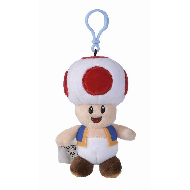 Plyšová klíčenka Super Mario, 12,5 cm, 5 druhů, DP12