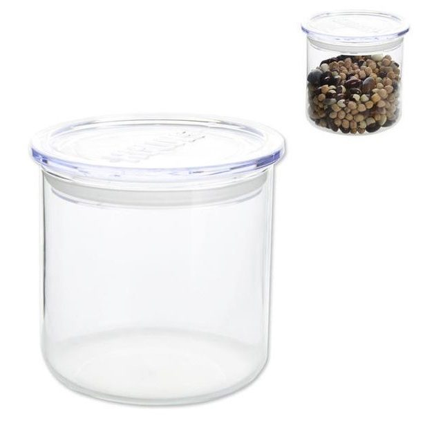 dóza 0,50l, d96x 96mm, zásobnice sklo SIMAX