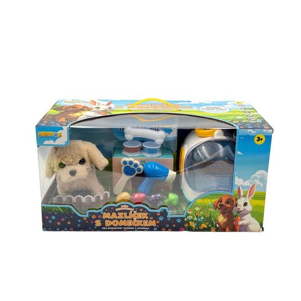 STEPPOS Můj interaktivní mazlíček s domečkem - Štěňátko