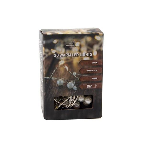 HIT LED ŘETĚZ PERLY, 100 CM, 3XAA_hamashop