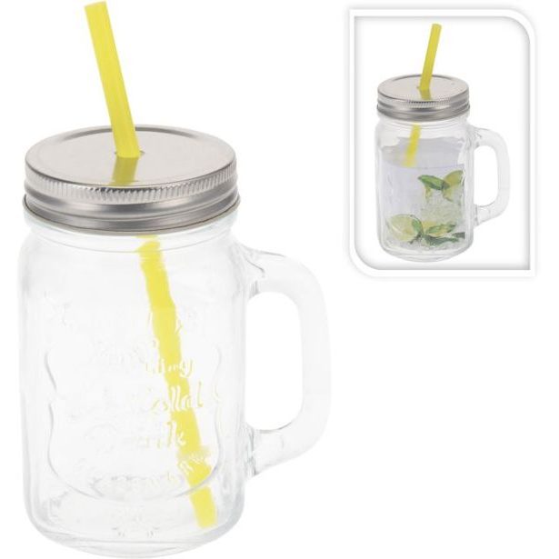 sklen. ml, 1ks, s uchem,kov.uz., brčko