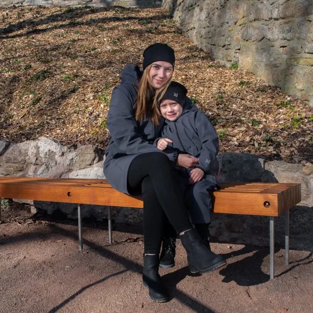 ESITO Dětská parka Elega Grey - šedá / 86