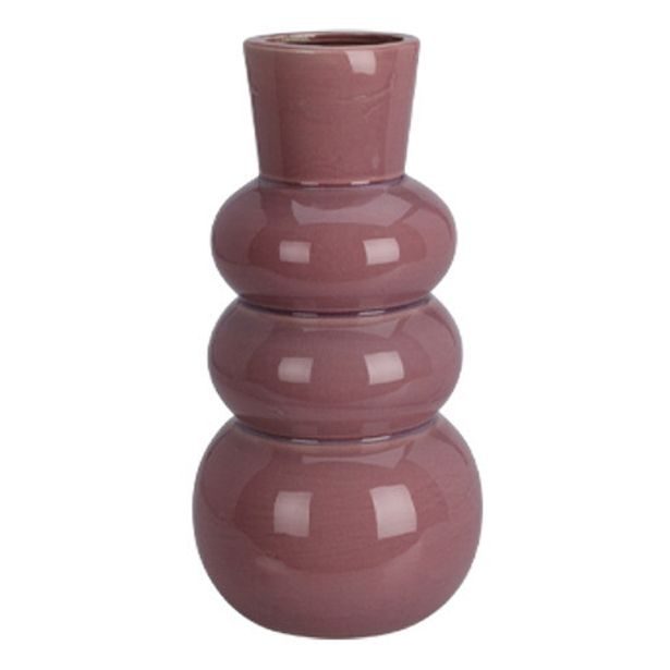 EXCELLENT HOUSEWARE Váza 3 bubliny 25 cm fialová KO-095241200fial