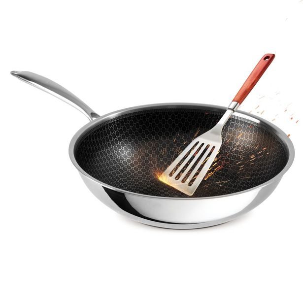 BERLINGERHAUS Pánev WOK nerez s nepřilnavým povrchem 30 cm Eternal Collection BH-8521