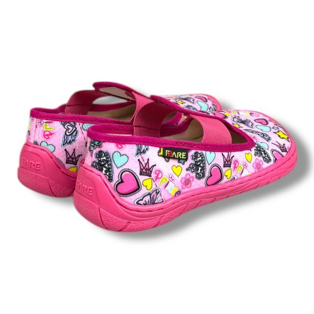 Domácí obuv FARE BARE na gumičku - Princess