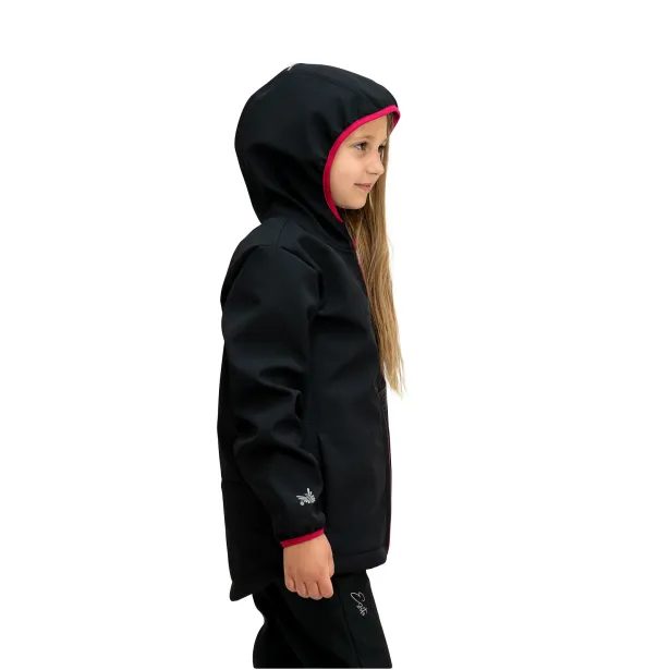 ESITO Dětská softshellová bunda DUO Raspberry pink - černá