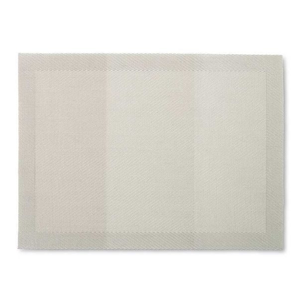 KELA Prostírání Nica 70%PE/30%PET stříbrně šedá 45,0x33,0cm KL-12829