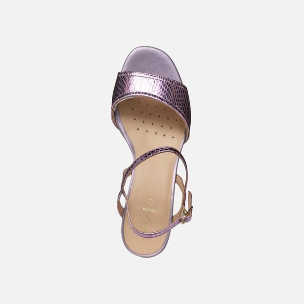 Fialové dámské sandály Geox New Eraklia 50