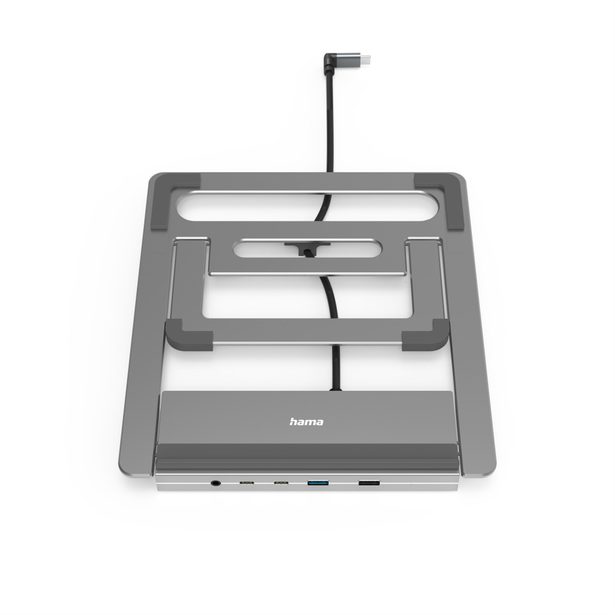 Hama USB-C dokovací stanice a stojan pro notebook Connect2Office Stand, 12 portů