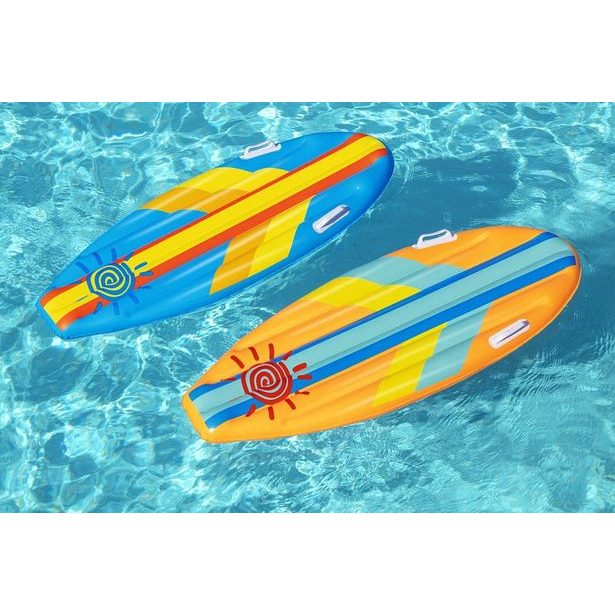 Dětský surf Sunny Rider, 1,14m x 46cm – mix 2 barvy (modrá,oranžová)