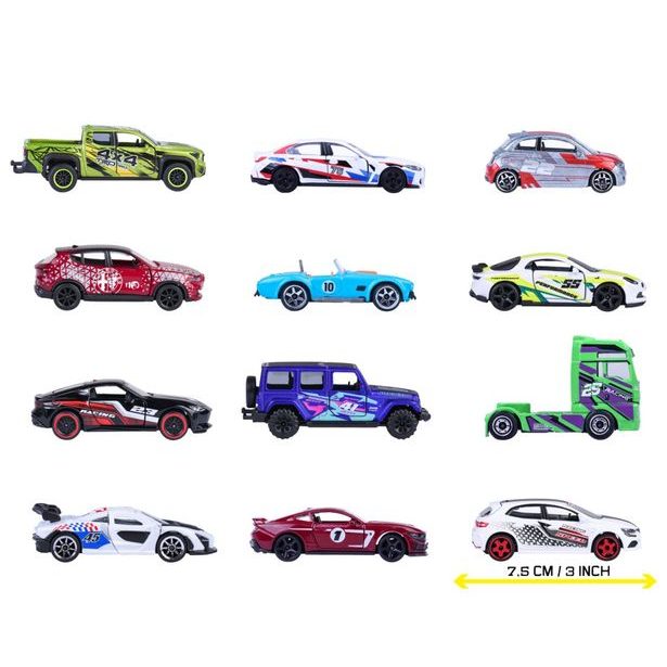Autíčko kovové Racing, 12 druhů