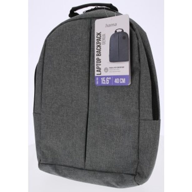 Hama Genua, batoh na notebook, do 40 cm (15,6"), šedý