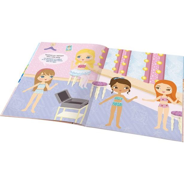 Šaty pre baletku EMMU – Kniha samolepiek