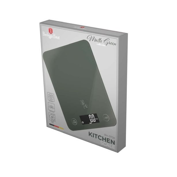 BERLINGERHAUS Kuchyňská váha digitální 5 kg Matte Green Collection BH-9758