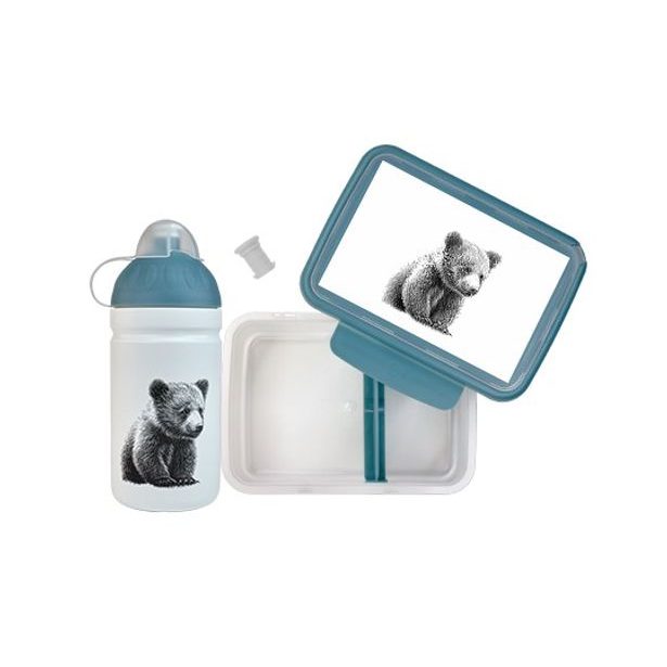 SET Medvěd Kuba - zdravá láhev/zdravá sváča