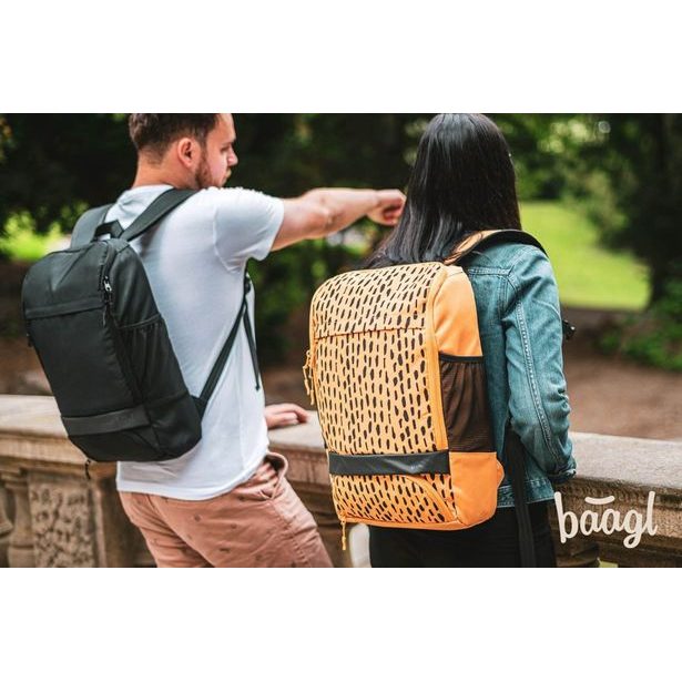 BAAGL City batoh RPET hořčicový Baagl