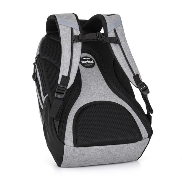 Studentský batoh + etue OXY Sport Grey Melange