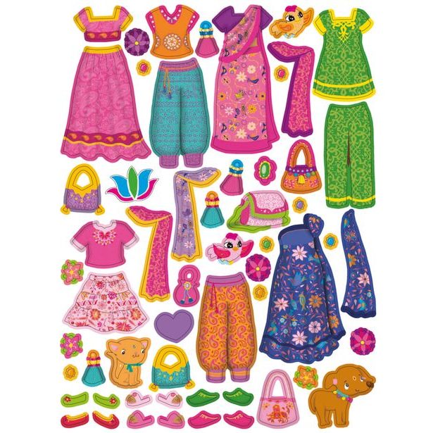 Šaty pre AŠNU ─ Kniha samolepiek Baagl